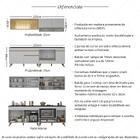 Armário De Cozinha Modulada Compacta 225cm Com Balcão Para Co