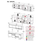 Armário De Cozinha Modulada Compacta 225cm Com Balcão Para Co