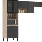 Armário De Cozinha Modulada Compacta 260cm 3 Pçs Multimóveis