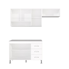 Armário de Cozinha Modulada Compacta Fidelitá Viena 3 Peças 1
