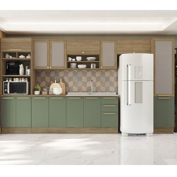 Armário De Cozinha Modulada Completa 08 Peças 4 00m 001 Botan