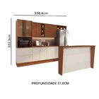 Armário De Cozinha Modulada Completa 13 Peças 11 Linha Auris