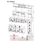 Armário De Cozinha Modulada Completa 357cm Com Balcão Para Co