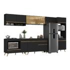 Armário De Cozinha Modulada Completa 357cm Com Balcão Para Co