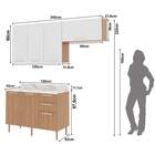 Armário De Cozinha Modulada Completa 4 Peças Copacabana Móvel