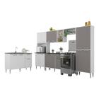 Armário De Cozinha Modulada Completa 6 Pçs Com Balcão Para Pi