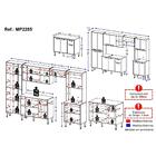 Armário De Cozinha Modulada Completa 6 Pçs Com Balcão Para Pi