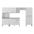 Armário De Cozinha Modulada Completa Compacta 294cm Com Balcã