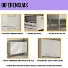 Armário De Cozinha Modulada Completa Compacta 399cm Com Balcã