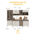 Armário de Cozinha Modulada Completa Fidelitá Paris 5 Peças 2