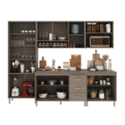 Armário de Cozinha Modulada Completa Fidelitá Paris 5 Peças 2