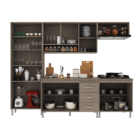Armário de Cozinha Modulada Completa Fidelitá Paris 5 Peças 2