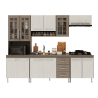 Armário de Cozinha Modulada Completa Fidelitá Paris 5 Peças 2