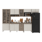 Armário de Cozinha Modulada Completa Fidelitá Paris 6 Peças 3
