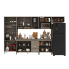 Armário de Cozinha Modulada Completa Fidelitá Paris 6 Peças 3