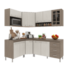 Armário de Cozinha Modulada Completa Fidelitá Paris 6 Peças 3