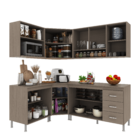 Armário de Cozinha Modulada Completa Fidelitá Paris 6 Peças 3