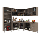 Armário de Cozinha Modulada Completa Fidelitá Paris 7 Peças 4