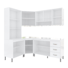 Armário de Cozinha Modulada Completa Fidelitá Viena 5 Peças 3