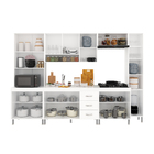 Armário de Cozinha Modulada Completa Fidelitá Viena 6 Peças 2