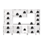 Armário de Cozinha Modulada Completa Fidelitá Viena 6 Peças 2