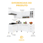 Armário de Cozinha Modulada Completa Fidelitá Viena 6 Peças 3