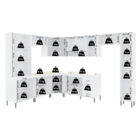 Armário de Cozinha Modulada Completa Fidelitá Viena 9 Peças 5