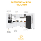 Armário de Cozinha Modulada Completa Fidelitá Viena 9 Peças 5