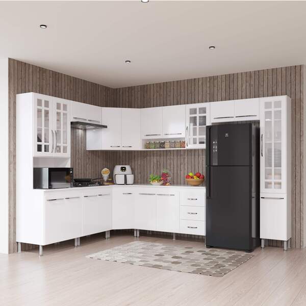 Armário de Cozinha Modulada Completa Fidelitá Viena 9 Peças 5