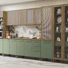 Armário De Cozinha Modulada Completa Reta 14 Peças 4 00m 282