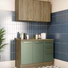 Armário De Cozinha Modulada Completa Reta 3 Peças 1 20m 248 B