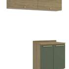 Armário De Cozinha Modulada Completa Reta 4 Peças 1 60m 233 B