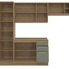 Armário De Cozinha Modulada Completa Reta 5 Peças 2 50m 234 B