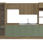 Armário De Cozinha Modulada Completa Reta 7 Peças 3 50m 249 B