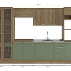 Armário De Cozinha Modulada Completa Reta 7 Peças 3 50m 249 B