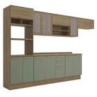 Armário De Cozinha Modulada Completa Reta 8 Peças 3 50m 215 B