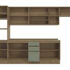 Armário De Cozinha Modulada Completa Reta 8 Peças 3 50m 215 B