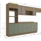 Armário De Cozinha Modulada Completa Reta 8 Peças 3 50m 215 B