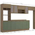 Armário De Cozinha Modulada Completa Reta 9 Peças 4 00m 247 B