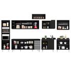 Armário De Cozinha Modulada De Canto 9 Peças Cp04 Balcão Pret