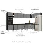 Armário De Cozinha Modulada De Canto 9 Peças Cp04 Balcão Pret