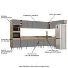 Armário De Cozinha Modulada De Canto 9 Peças Cp05 Balcão Com