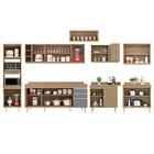 Armário De Cozinha Modulada De Canto 9 Peças Cp05 Balcão Com