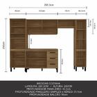 Armário De Cozinha Modulada Elaine 5 Peças Boreal - Móveis Ar