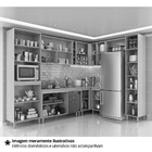 Armário de Cozinha Modulada Jaspe 12 peças - Branco