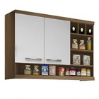 Armário de Cozinha Modulada Verônica 04 Peças - Avelã TX/Bran