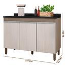 Armário De Cozinha Modulado 4 Peças Malbec Avelã Karen Petern