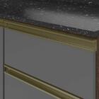 Armário De Cozinha Modulado 4 Peças Vidro Reflecta Amêndoa Ch