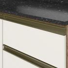 Armário De Cozinha Modulado 7 Peças Vidro Reflecta Carvalho O