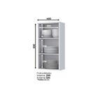 Armário De Cozinha Modulado  Americana 1 Porta Branco - Henn